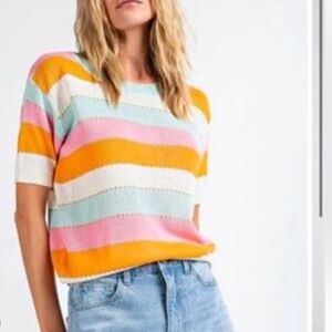 1.4.3. Story by Line Up Multicolor Striped Sweatshirt